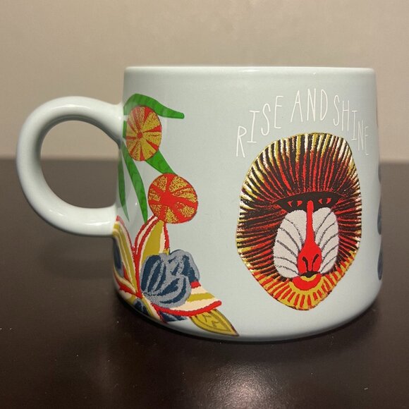 OPALHOUSE Rise and Shine BABOON Jungle Porcelain Mug ~ Monkeys ~ Africa - Picture 5 of 10